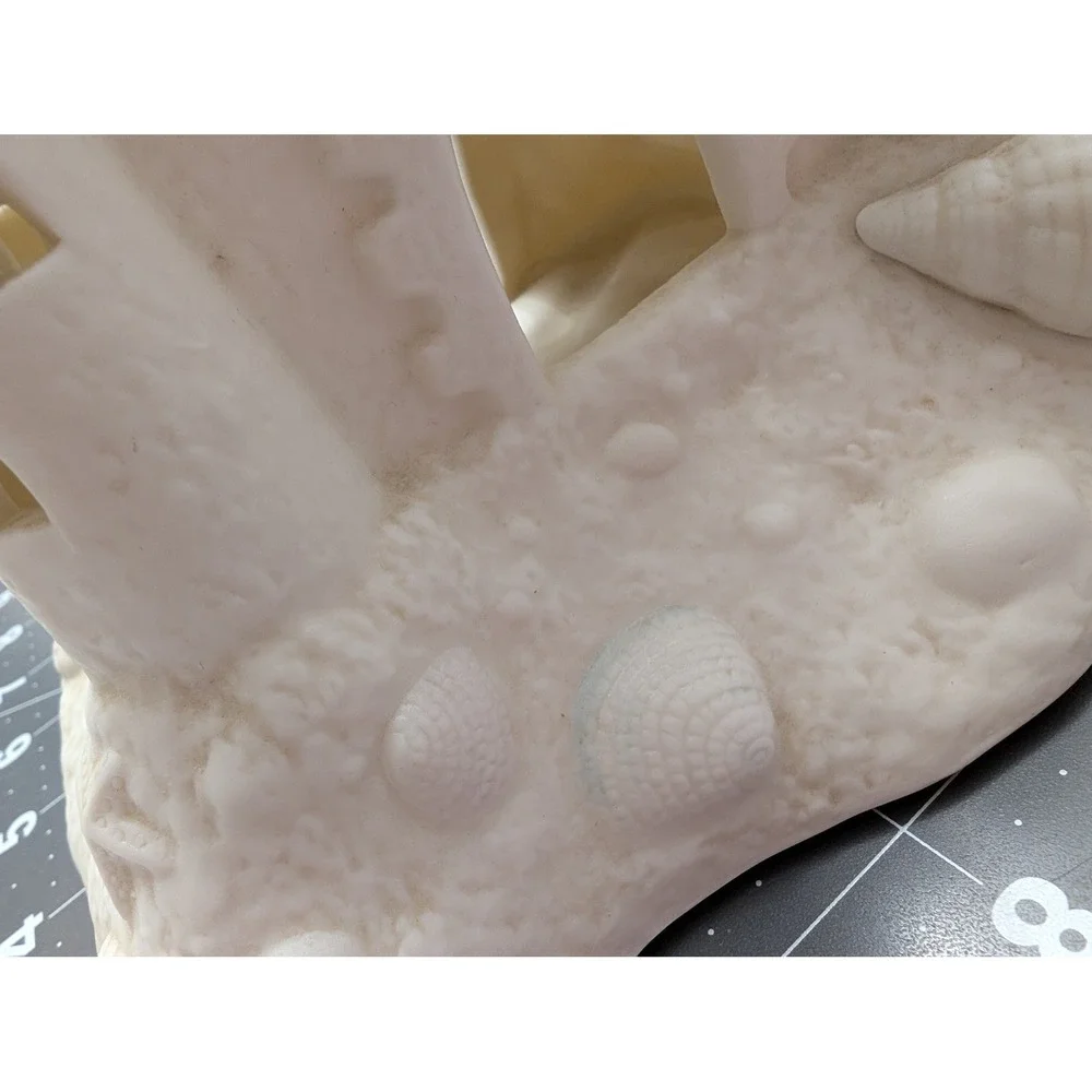 PartyLite Cream Bisque Porcelain Sandcastle 8.5" Tealight Candle Holder P7306 - Picture 3 of 9